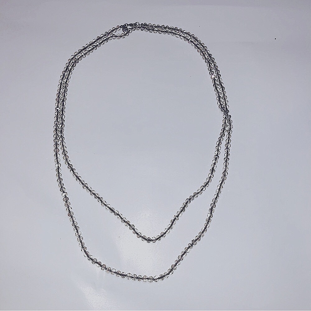Loft silver clear necklace